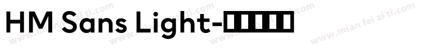 HM Sans Light字体转换